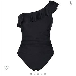 One shoulder one piece swimsuit